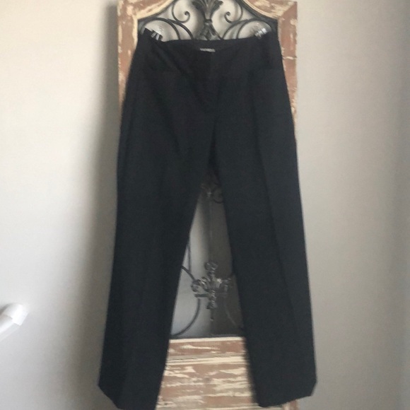 Express. Black Editor pants. Size 6 regular. - Picture 1 of 7